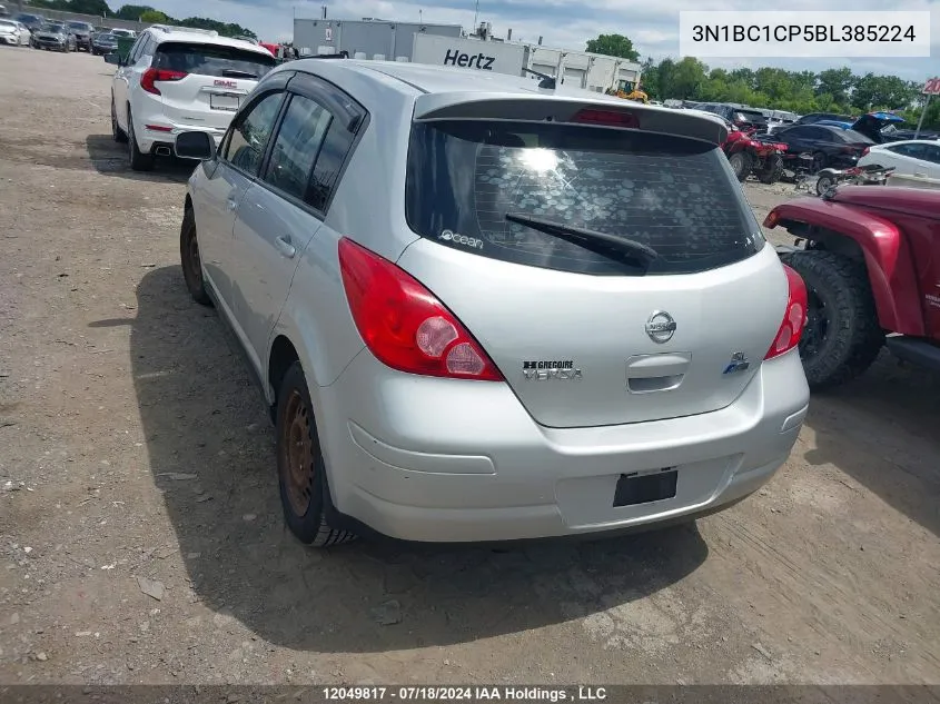 2011 Nissan Versa S/Sl VIN: 3N1BC1CP5BL385224 Lot: 12049817