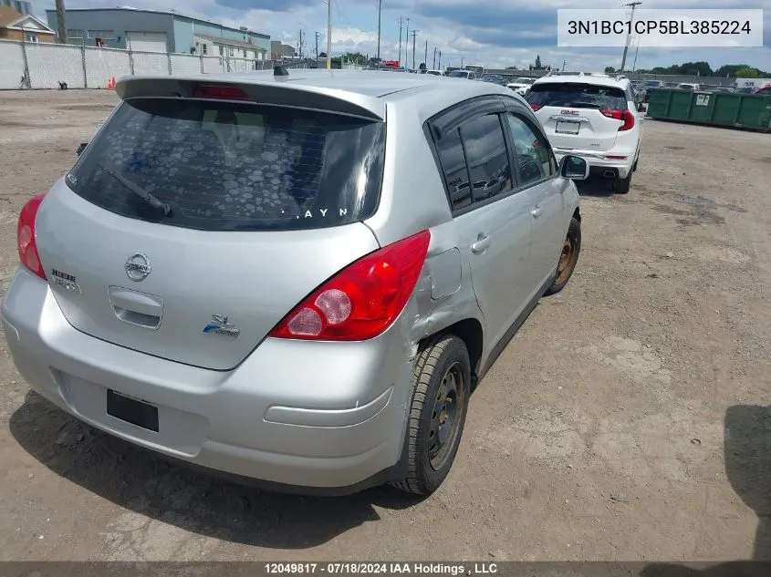 2011 Nissan Versa S/Sl VIN: 3N1BC1CP5BL385224 Lot: 12049817