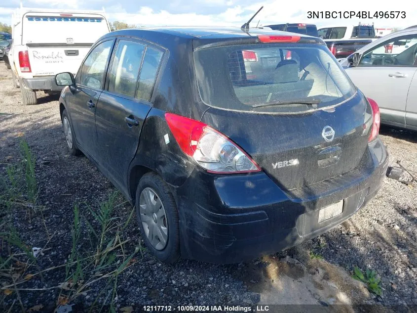 2011 Nissan Versa VIN: 3N1BC1CP4BL496573 Lot: 12117712