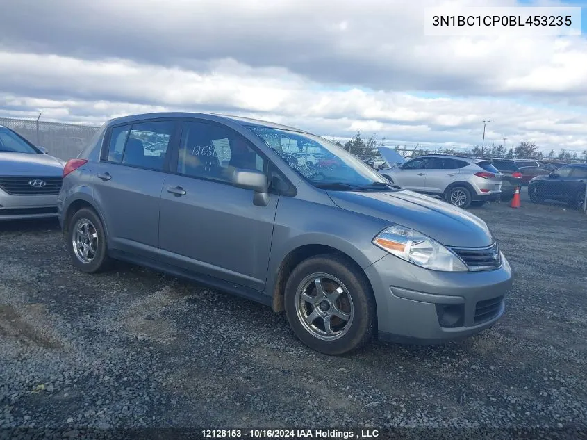 2011 Nissan Versa 1.8S VIN: 3N1BC1CP0BL453235 Lot: 12128153