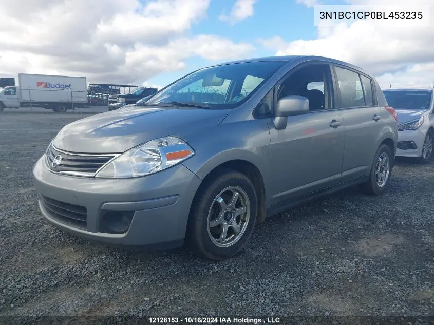 2011 Nissan Versa 1.8S VIN: 3N1BC1CP0BL453235 Lot: 12128153