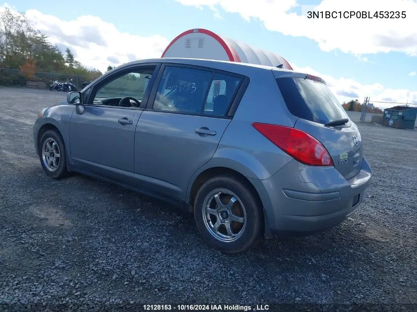 2011 Nissan Versa 1.8S VIN: 3N1BC1CP0BL453235 Lot: 12128153