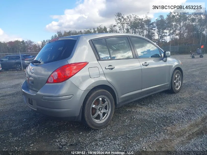 2011 Nissan Versa 1.8S VIN: 3N1BC1CP0BL453235 Lot: 12128153