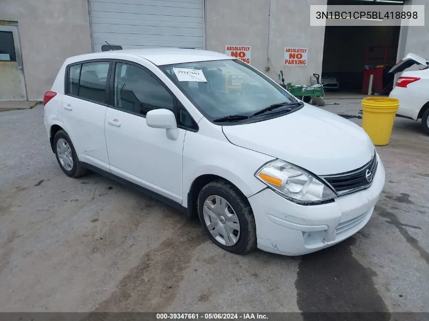 2011 Nissan Versa 1.8S VIN: 3N1BC1CP5BL418898 Lot: 39347661