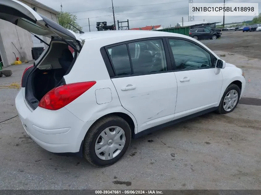 2011 Nissan Versa 1.8S VIN: 3N1BC1CP5BL418898 Lot: 39347661