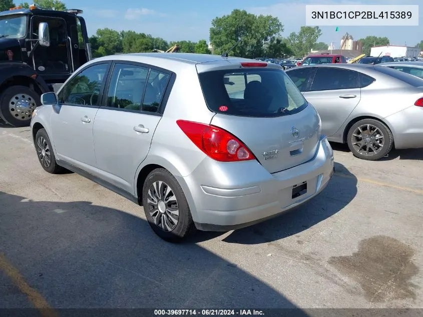 2011 Nissan Versa S/Sl VIN: 3N1BC1CP2BL415389 Lot: 39697714