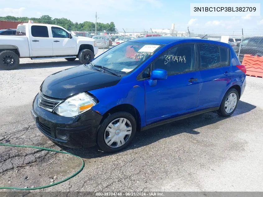 2011 Nissan Versa 1.8S VIN: 3N1BC1CP3BL382709 Lot: 39704748