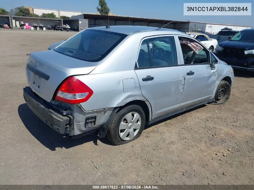 2011 Nissan Versa 1.6 VIN: 3N1CC1APXBL382844 Lot: 39817523