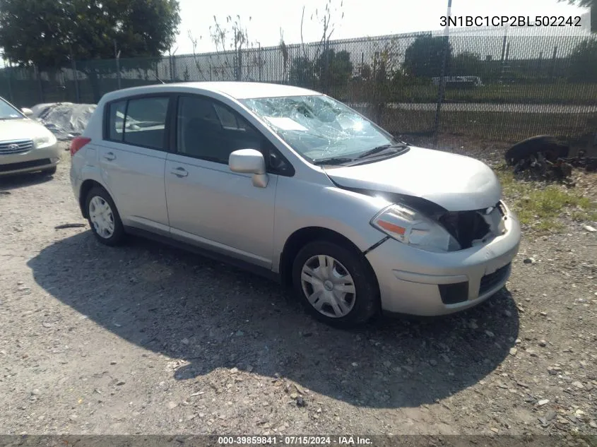 2011 Nissan Versa 1.8S VIN: 3N1BC1CP2BL502242 Lot: 39859841