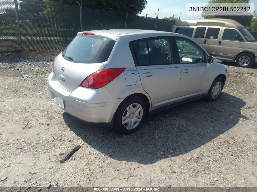 2011 Nissan Versa 1.8S VIN: 3N1BC1CP2BL502242 Lot: 39859841