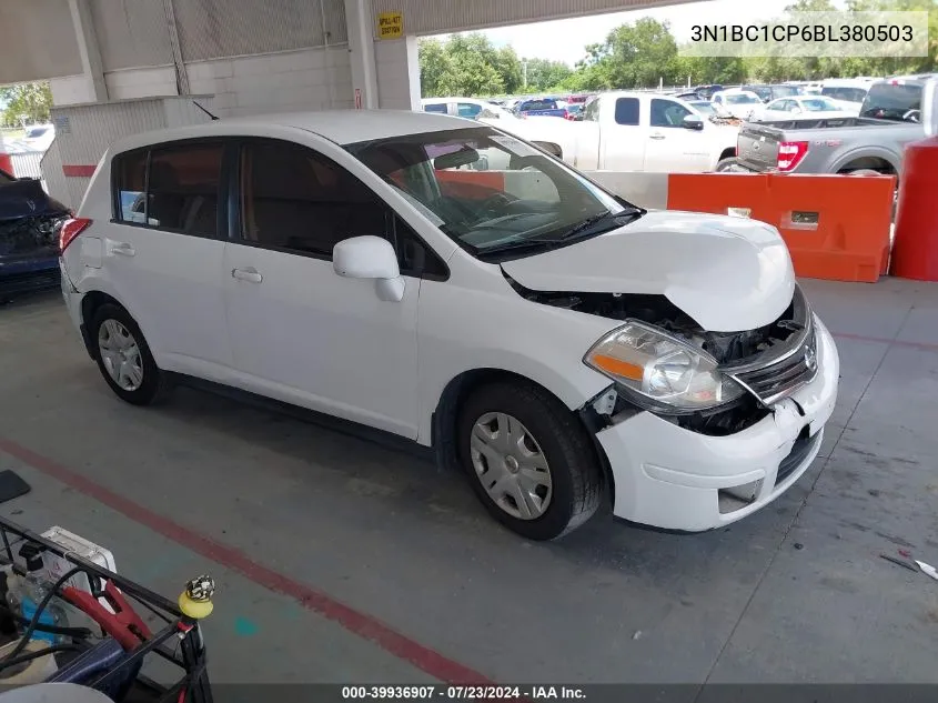 2011 Nissan Versa 1.8S VIN: 3N1BC1CP6BL380503 Lot: 39936907