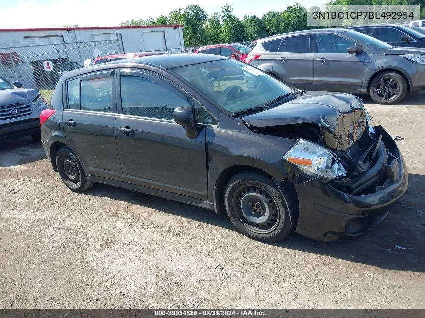 2011 Nissan Versa 1.8S VIN: 3N1BC1CP7BL492954 Lot: 39953368