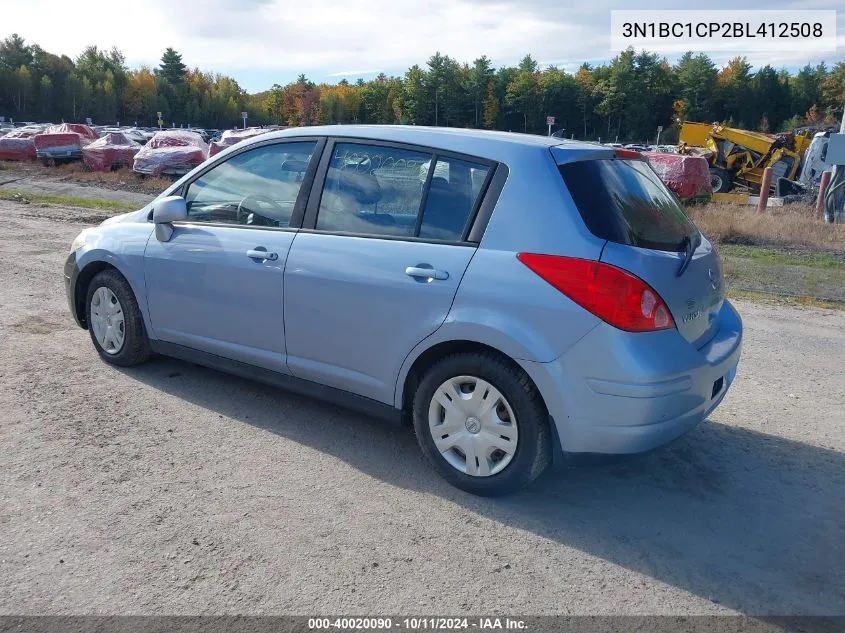 2011 Nissan Versa 1.8S VIN: 3N1BC1CP2BL412508 Lot: 40020090