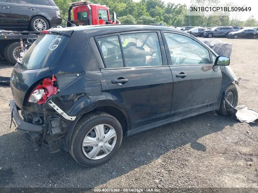 2011 Nissan Versa 1.8S VIN: 3N1BC1CP1BL509649 Lot: 40075368