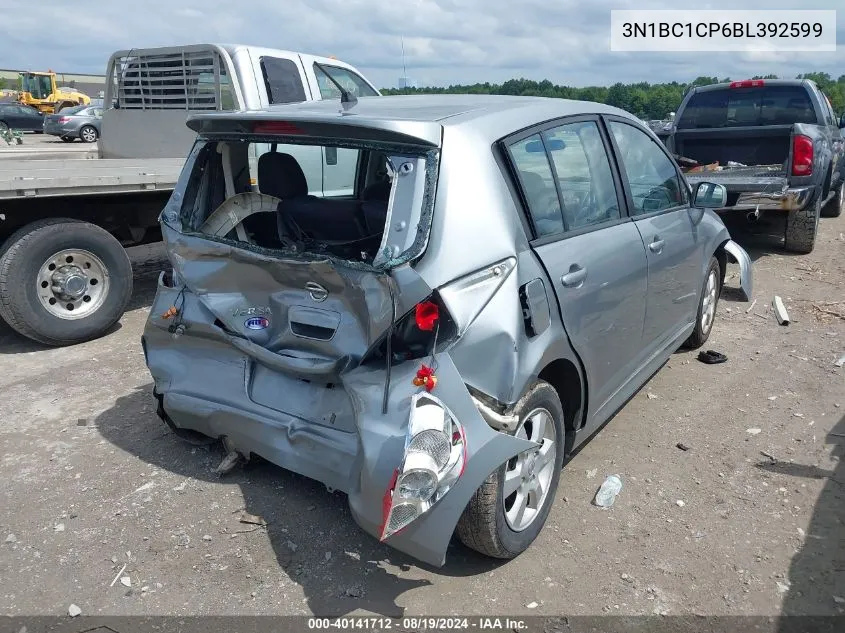 3N1BC1CP6BL392599 2011 Nissan Versa 1.8Sl