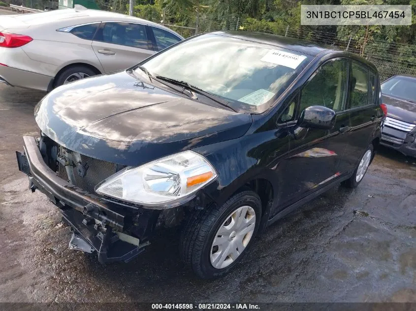 2011 Nissan Versa 1.8S VIN: 3N1BC1CP5BL467454 Lot: 40145598