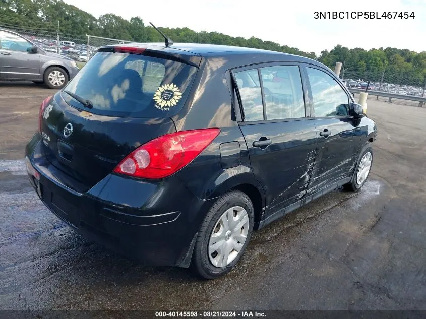 2011 Nissan Versa 1.8S VIN: 3N1BC1CP5BL467454 Lot: 40145598