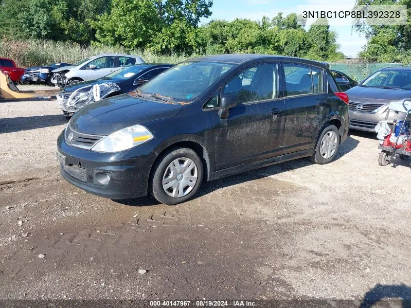 2011 Nissan Versa 1.8Sl VIN: 3N1BC1CP8BL392328 Lot: 40147967