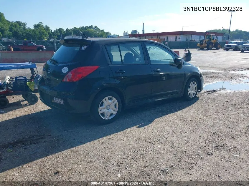 2011 Nissan Versa 1.8Sl VIN: 3N1BC1CP8BL392328 Lot: 40147967