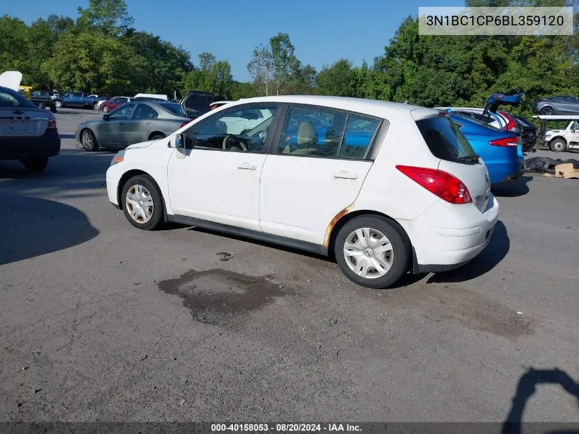 2011 Nissan Versa 1.8S VIN: 3N1BC1CP6BL359120 Lot: 40158053