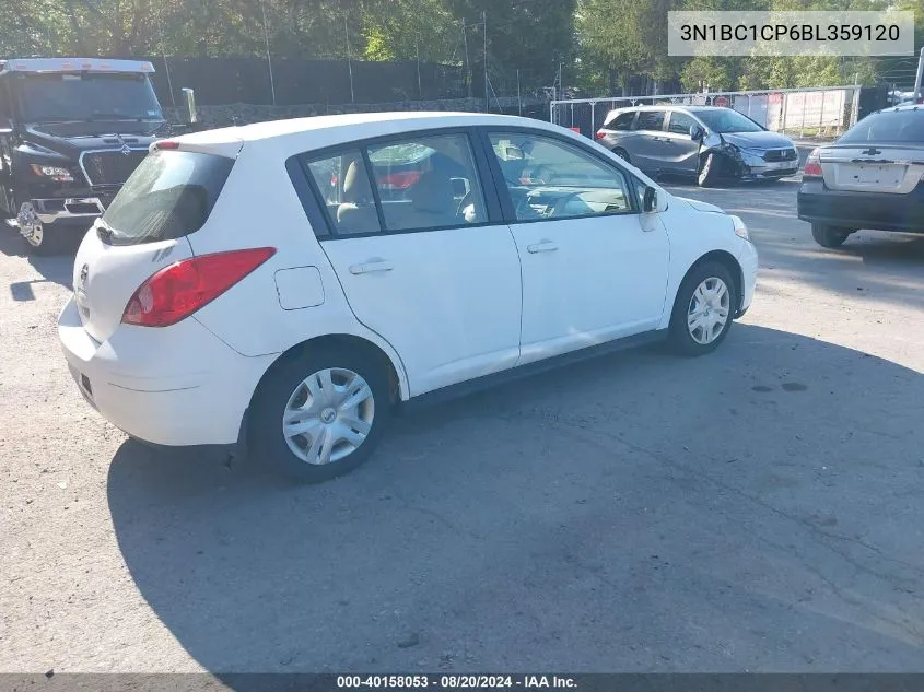 2011 Nissan Versa 1.8S VIN: 3N1BC1CP6BL359120 Lot: 40158053