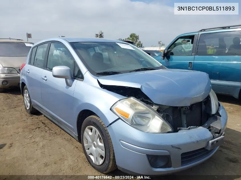 3N1BC1CP0BL511893 2011 Nissan Versa 1.8S