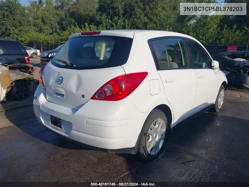 3N1BC1CP6BL378203 2011 Nissan Versa 1.8S/1.8Sl