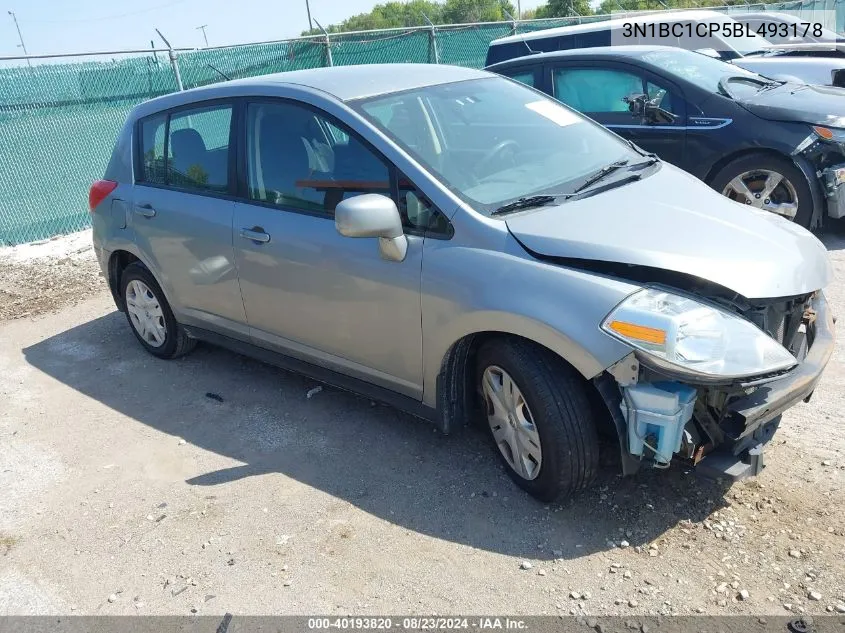 2011 Nissan Versa 1.8S VIN: 3N1BC1CP5BL493178 Lot: 40193820