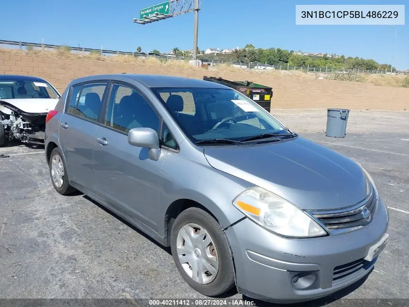 2011 Nissan Versa 1.8S VIN: 3N1BC1CP5BL486229 Lot: 40211412