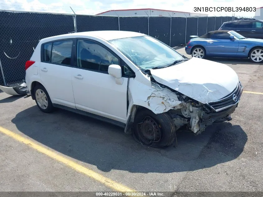 2011 Nissan Versa 1.8S VIN: 3N1BC1CP0BL394803 Lot: 40229031