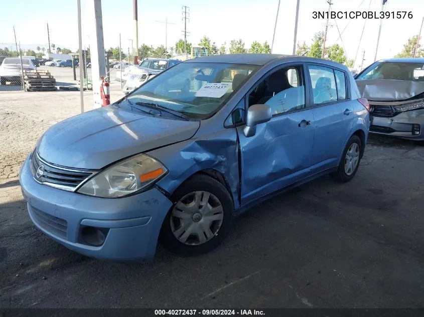 3N1BC1CP0BL391576 2011 Nissan Versa S/Sl