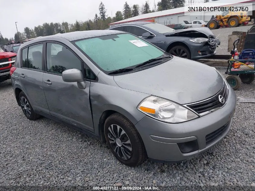 2011 Nissan Versa 1.8S VIN: 3N1BC1CP0BL425760 Lot: 40277123