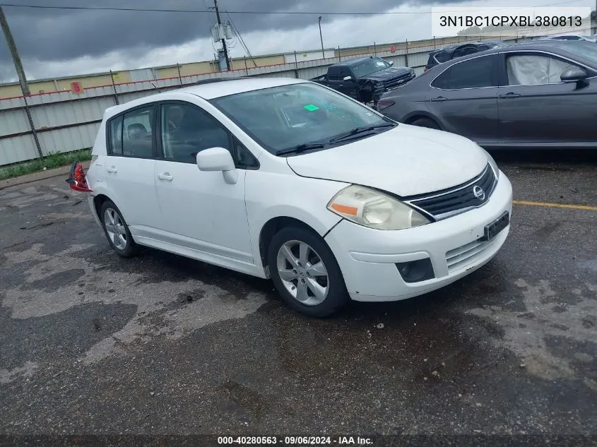 2011 Nissan Versa 1.8Sl VIN: 3N1BC1CPXBL380813 Lot: 40280563