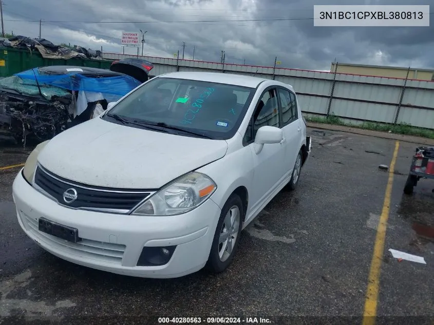 2011 Nissan Versa 1.8Sl VIN: 3N1BC1CPXBL380813 Lot: 40280563