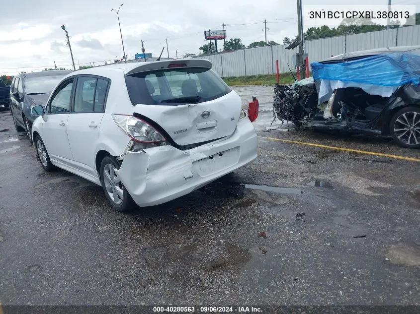 2011 Nissan Versa 1.8Sl VIN: 3N1BC1CPXBL380813 Lot: 40280563