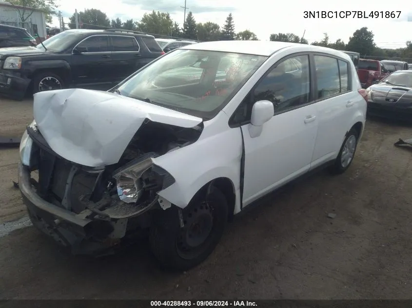 3N1BC1CP7BL491867 2011 Nissan Versa 1.8S