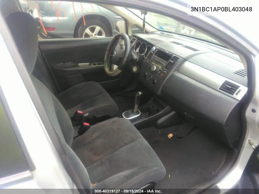 3N1BC1AP0BL403048 2011 Nissan Versa 1.8S