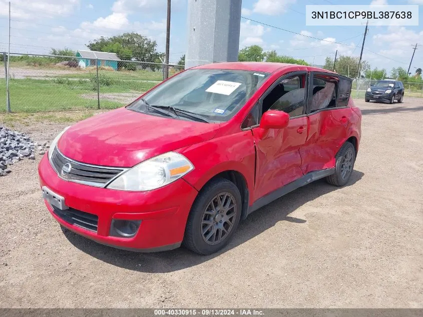 2011 Nissan Versa S/Sl VIN: 3N1BC1CP9BL387638 Lot: 40330915