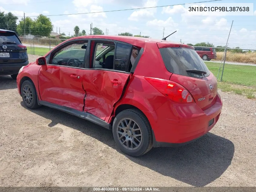 2011 Nissan Versa S/Sl VIN: 3N1BC1CP9BL387638 Lot: 40330915