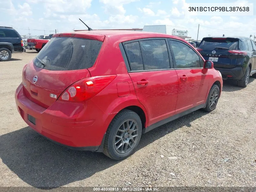 2011 Nissan Versa S/Sl VIN: 3N1BC1CP9BL387638 Lot: 40330915