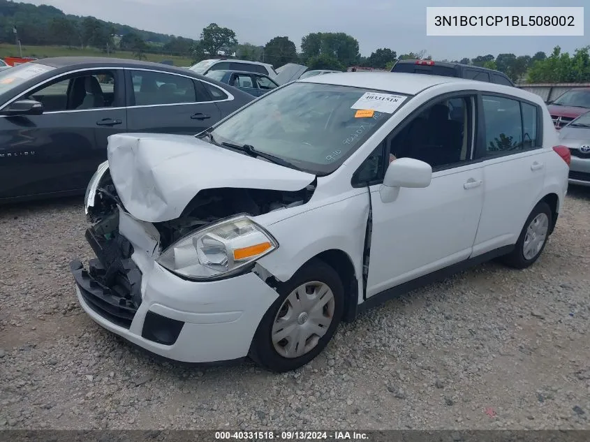 2011 Nissan Versa 1.8S VIN: 3N1BC1CP1BL508002 Lot: 40331518