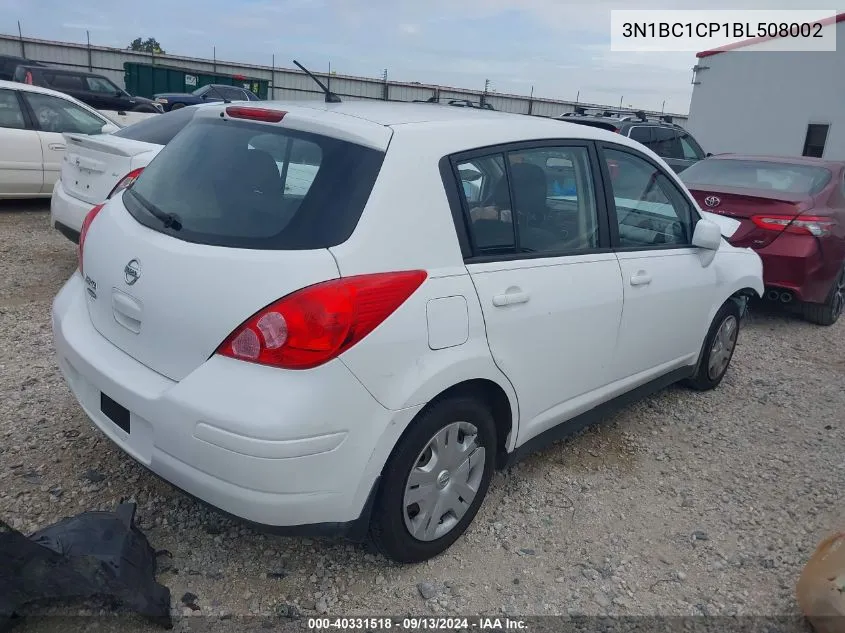 3N1BC1CP1BL508002 2011 Nissan Versa 1.8S