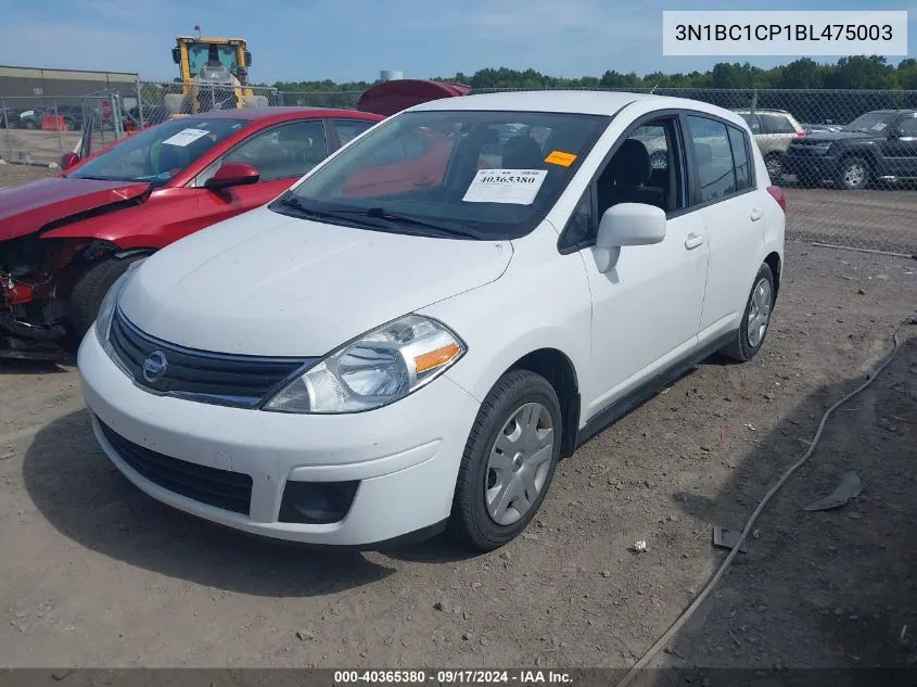 3N1BC1CP1BL475003 2011 Nissan Versa 1.8S