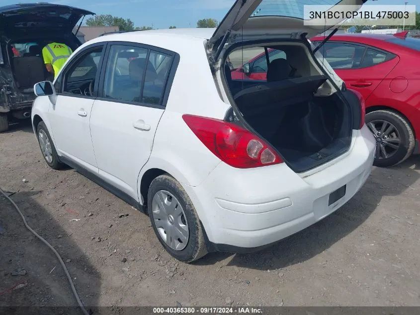 3N1BC1CP1BL475003 2011 Nissan Versa 1.8S