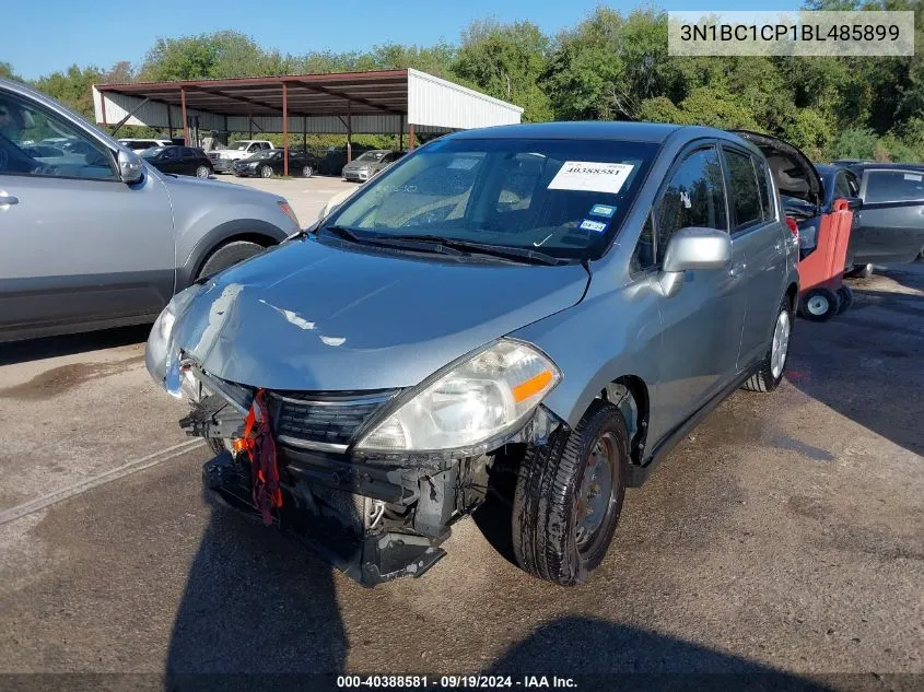 2011 Nissan Versa 1.8S VIN: 3N1BC1CP1BL485899 Lot: 40388581