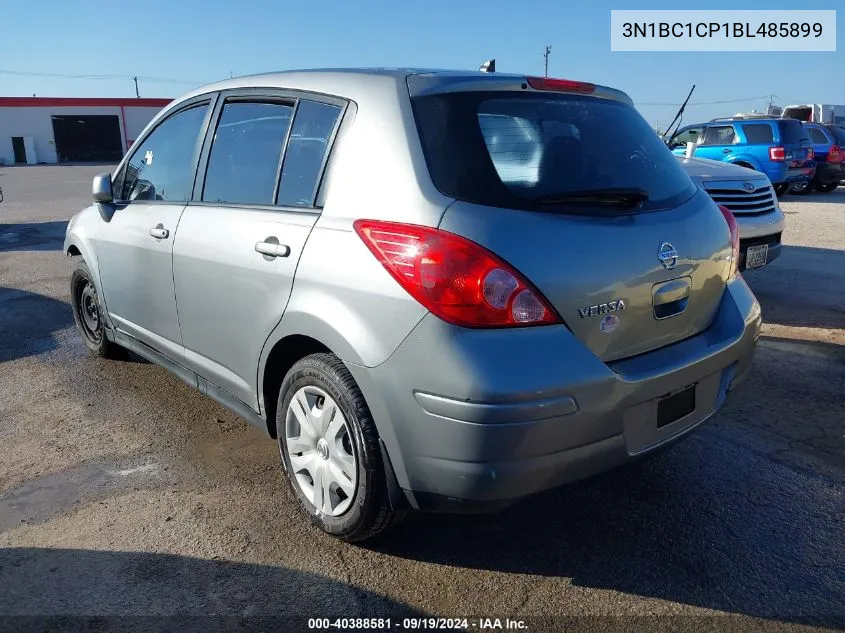 2011 Nissan Versa 1.8S VIN: 3N1BC1CP1BL485899 Lot: 40388581