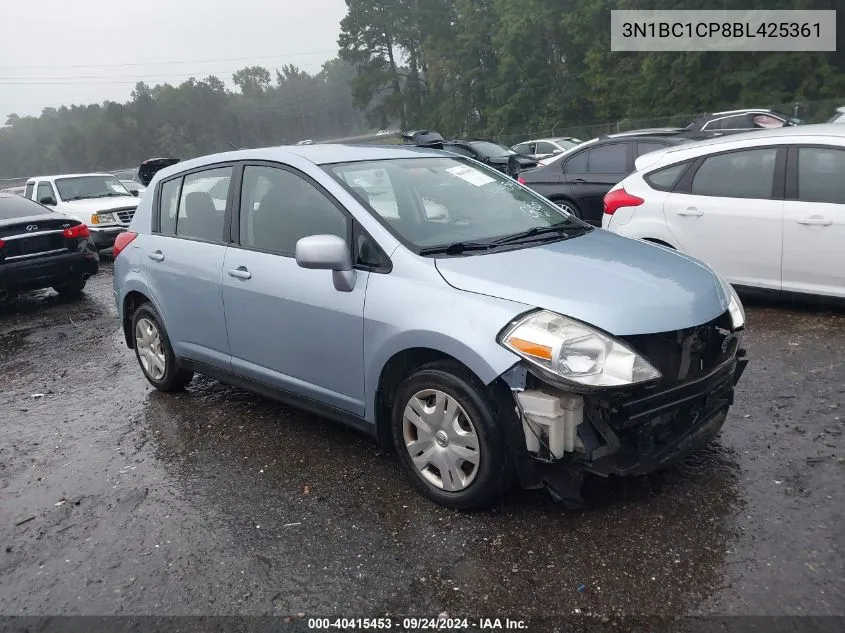 2011 Nissan Versa S/Sl VIN: 3N1BC1CP8BL425361 Lot: 40415453