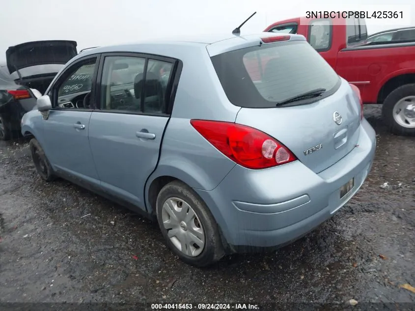 2011 Nissan Versa S/Sl VIN: 3N1BC1CP8BL425361 Lot: 40415453