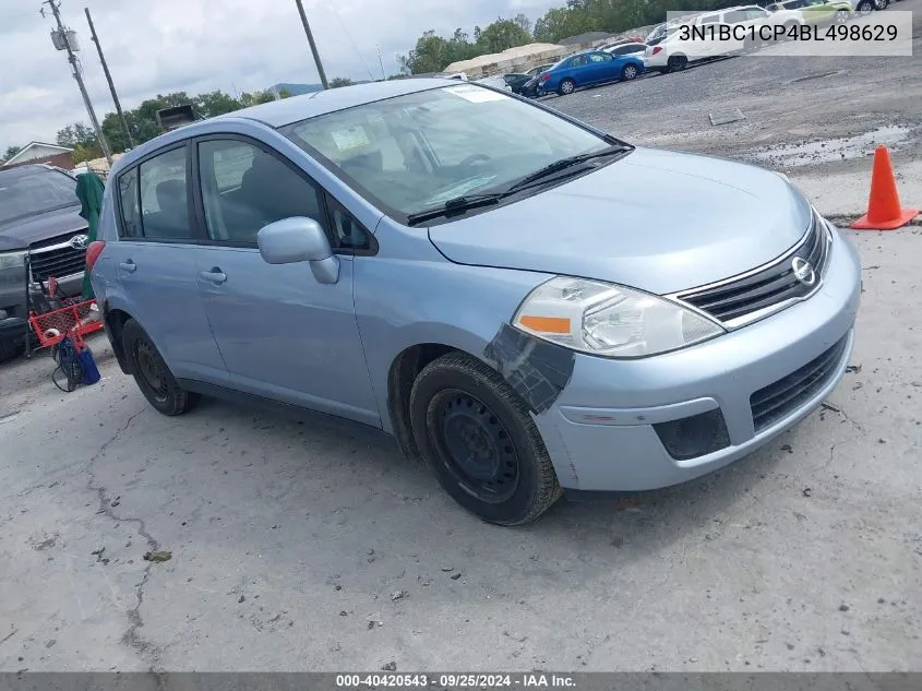 2011 Nissan Versa 1.8S VIN: 3N1BC1CP4BL498629 Lot: 40420543