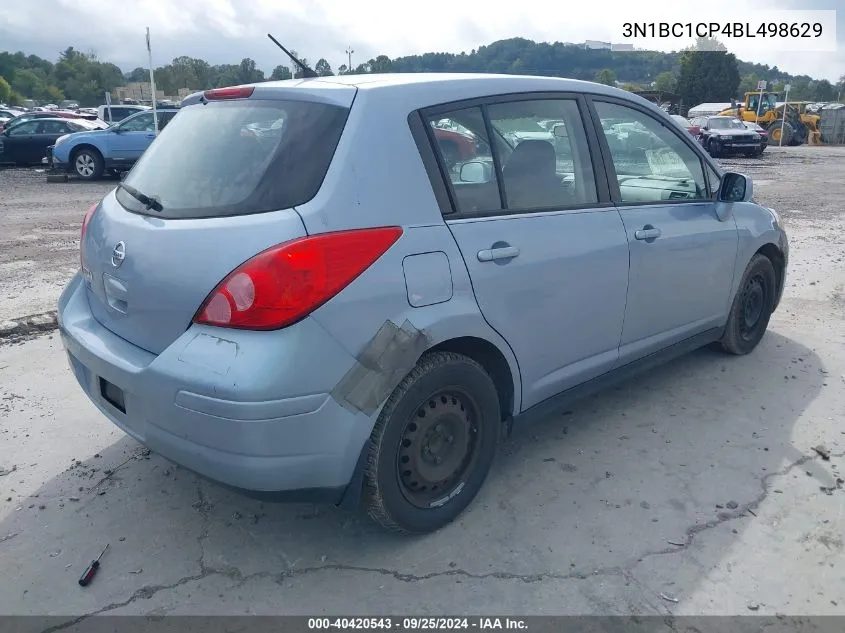 2011 Nissan Versa 1.8S VIN: 3N1BC1CP4BL498629 Lot: 40420543